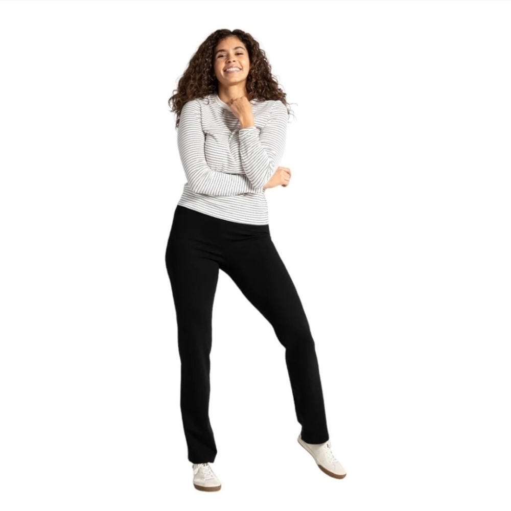 Betabrand | Straight Leg Mid Rise Classic Dress Pant Yoga Pants Size Medium P